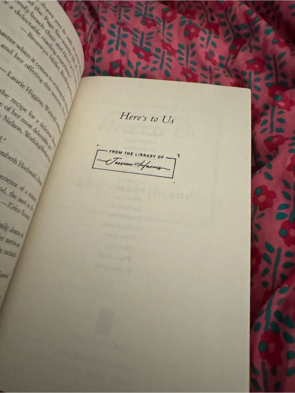 Elin Hilderbrand- Here’s to Us - Paperback - *Like New!